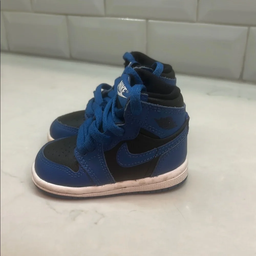 Nike Blue and Black High-Top Sneakers